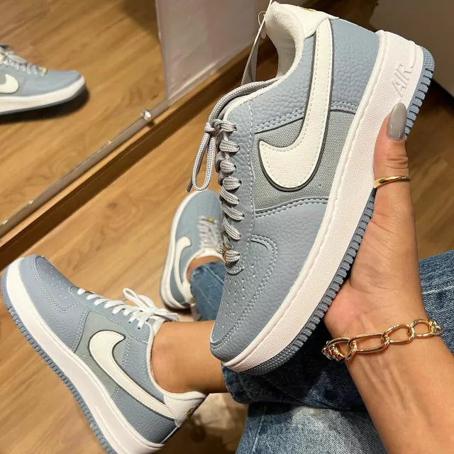 Tênis Nike Air Force 1 Azul Feminino Premium